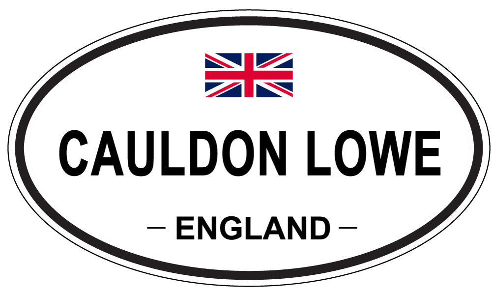 CAULDON LOWE, ENGLAND - Oval Sticker