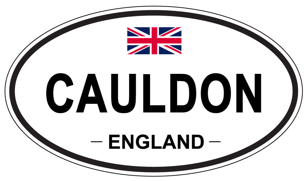 CAULDON, ENGLAND - Oval Sticker