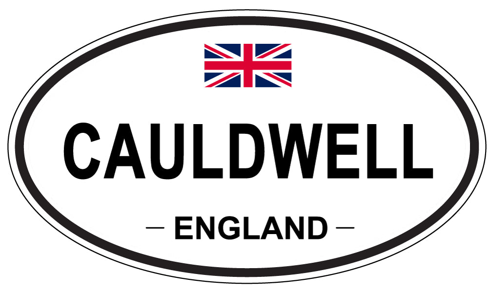 CAULDWELL, ENGLAND - Oval Sticker