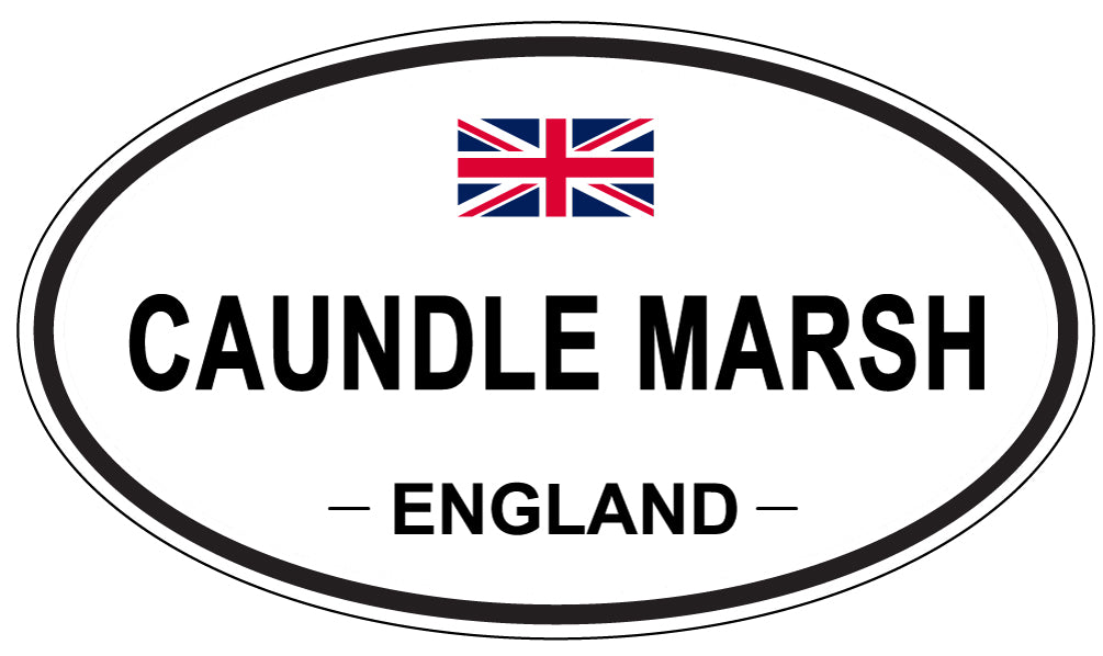 CAUNDLE MARSH, ENGLAND - Oval Sticker