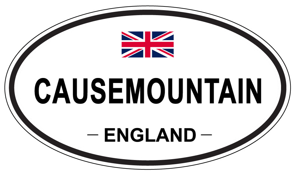 CAUSEMOUNTAIN, ENGLAND - Oval Sticker