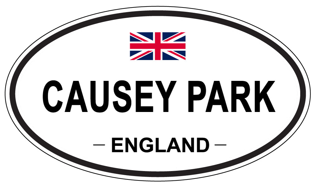 CAUSEY PARK, ENGLAND - Oval Sticker