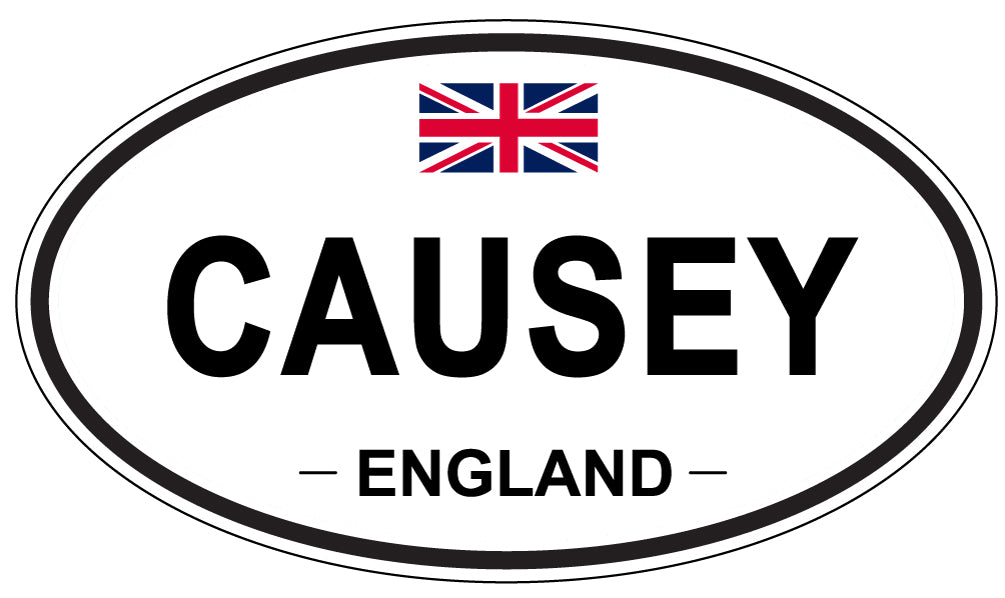 CAUSEY, England - Oval Magnet