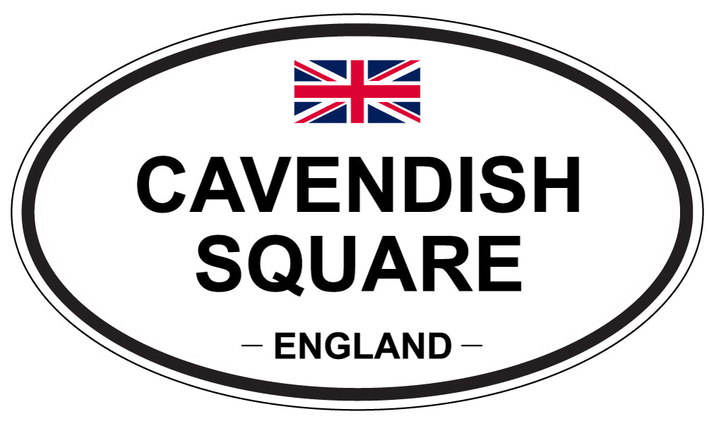 CAVENDISH SQUARE, ENGLAND - Oval Sticker