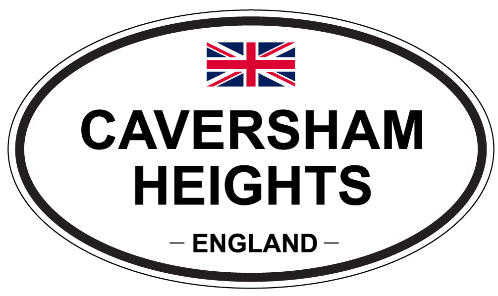 CAVERSHAM HEIGHTS, ENGLAND - Oval Sticker