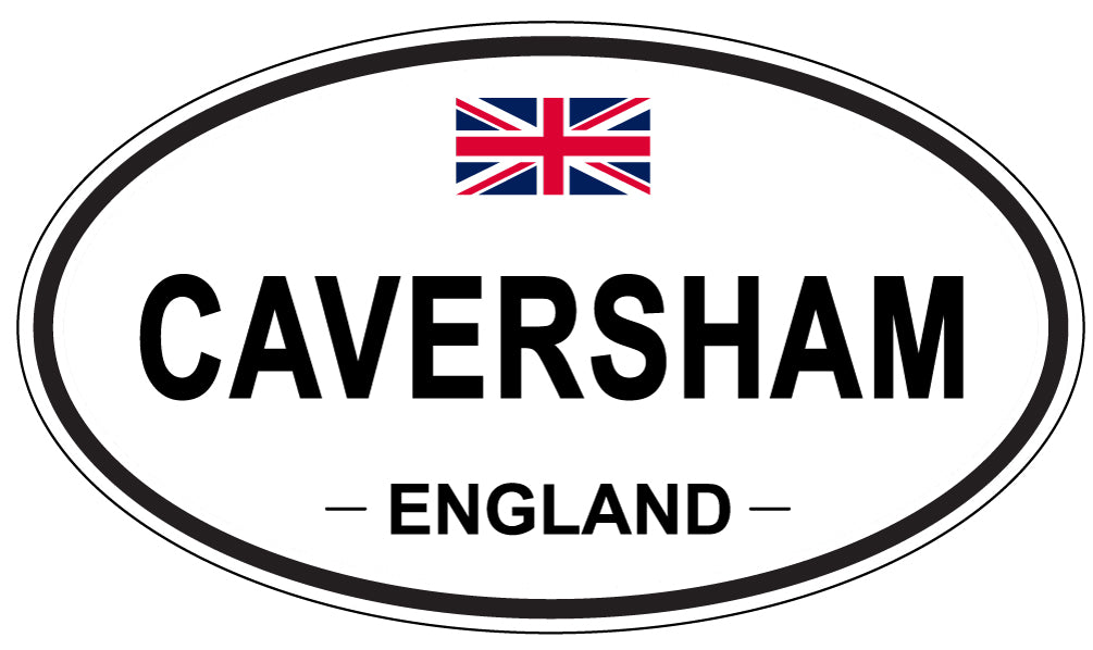 CAVERSHAM, ENGLAND - Oval Sticker