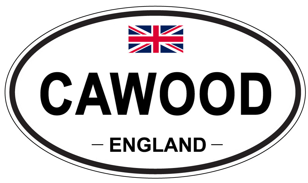 CAWOOD, ENGLAND - Oval Sticker