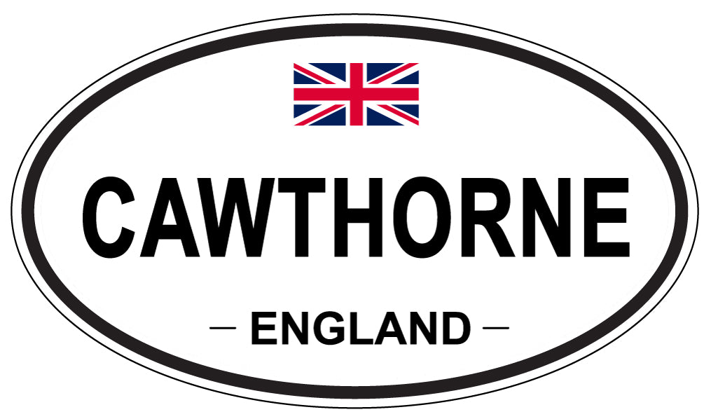 CAWTHORNE, ENGLAND - Oval Sticker