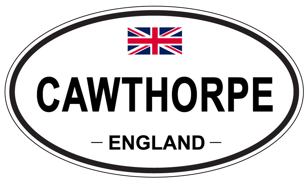 CAWTHORPE, ENGLAND - Oval Sticker