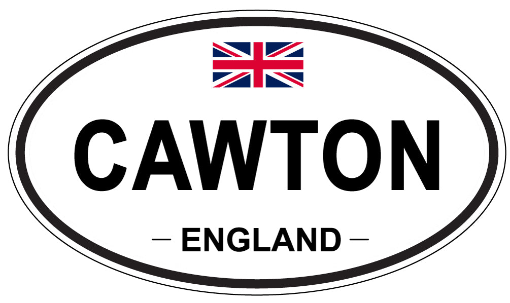 CAWTON, ENGLAND - Oval Sticker