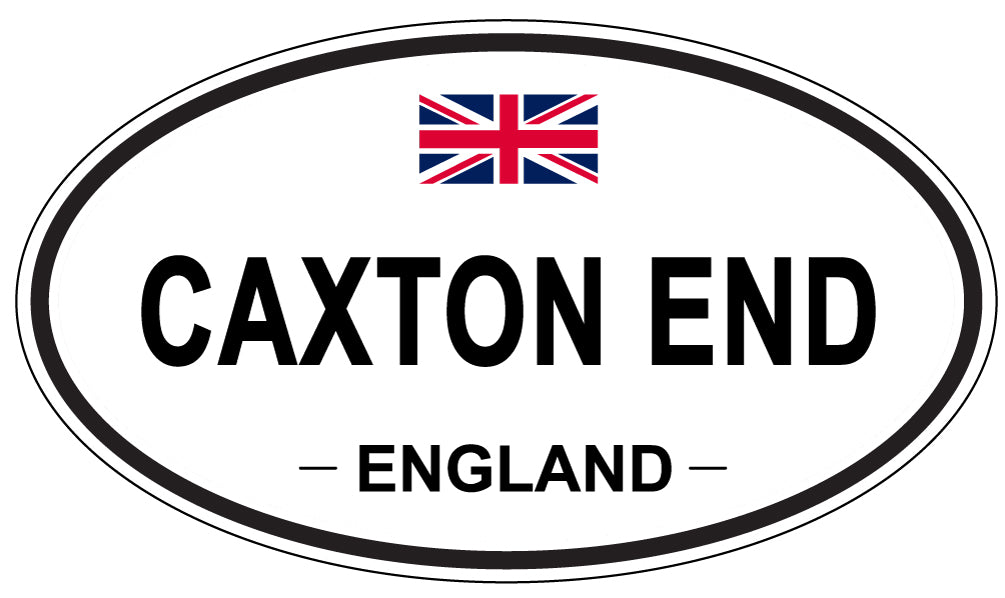 CAXTON END, ENGLAND - Oval Sticker