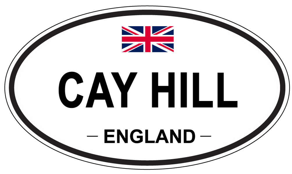 CAY HILL, ENGLAND - Oval Sticker