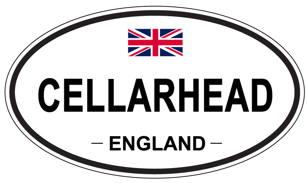 CELLARHEAD, ENGLAND - Oval Sticker