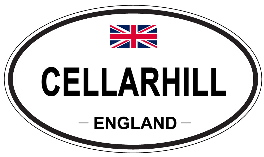 CELLARHILL, ENGLAND - Oval Sticker
