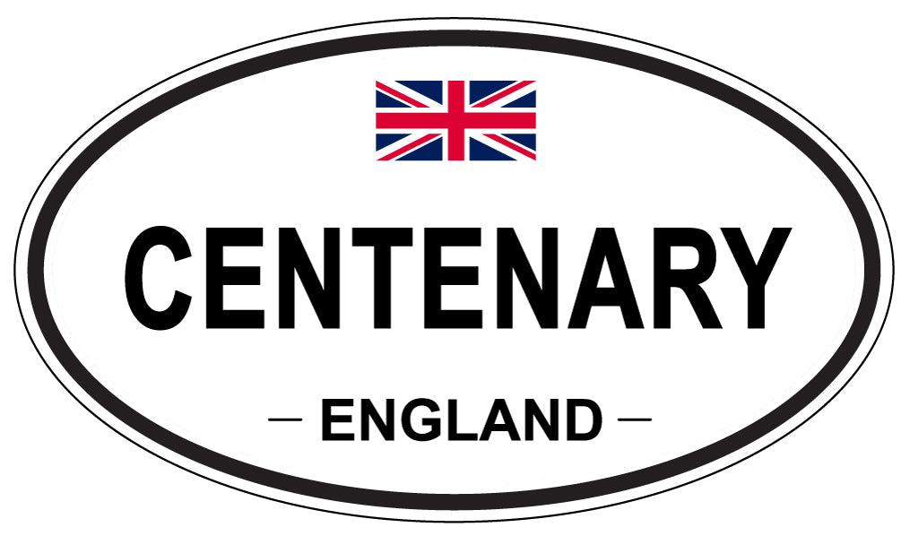 CENTENARY, ENGLAND - Oval Sticker