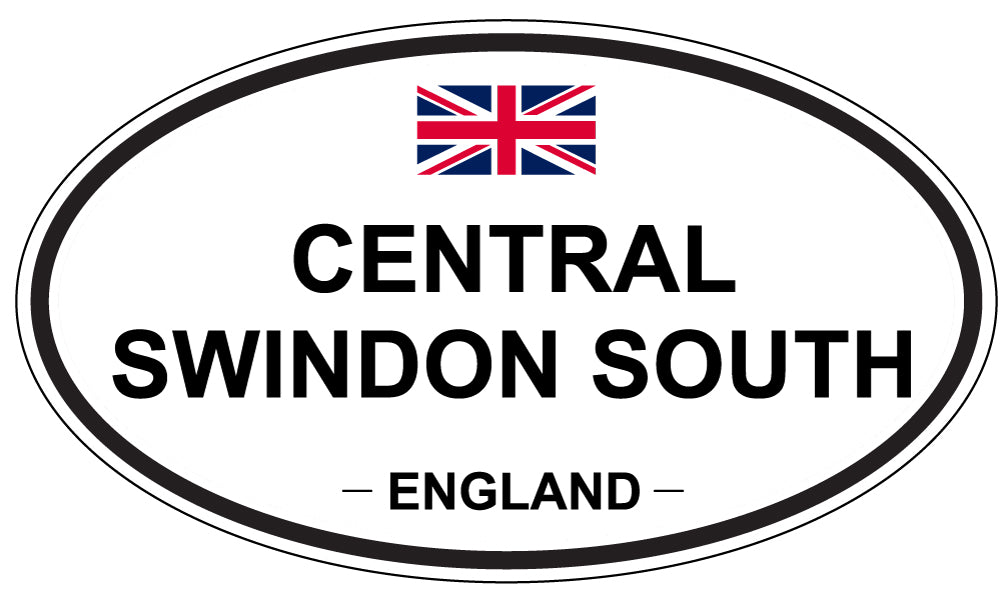 CENTRAL SWINDON SOUTH, ENGLAND - Oval Sticker