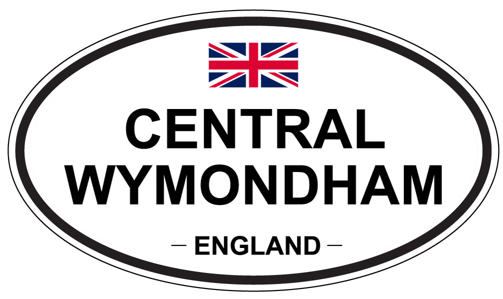 CENTRAL WYMONDHAM, ENGLAND - Oval Sticker