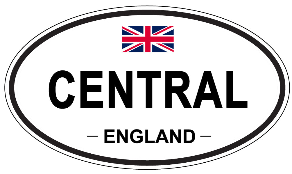 CENTRAL, ENGLAND - Oval Sticker