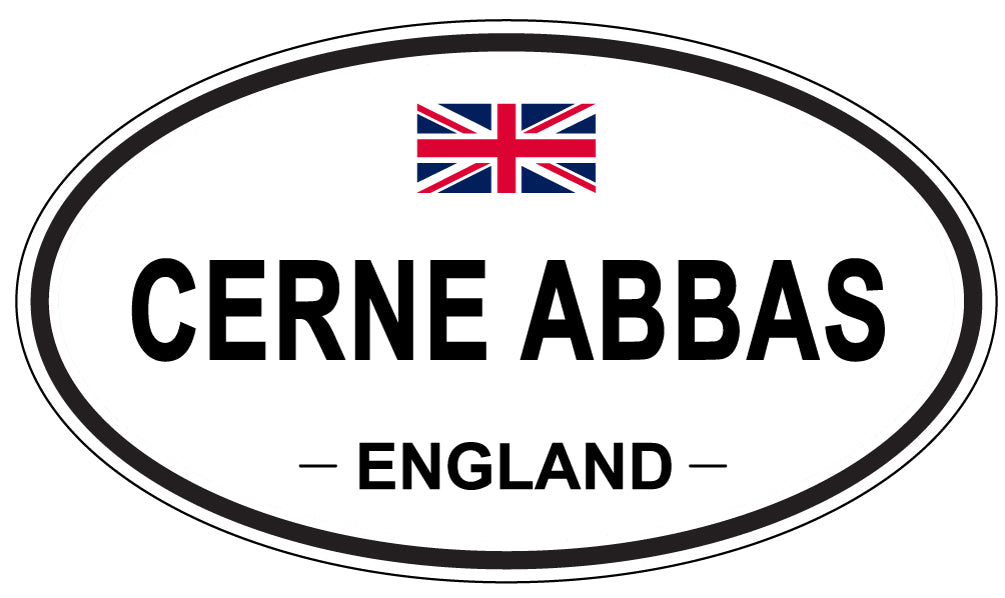 CERNE ABBAS, ENGLAND - Oval Sticker