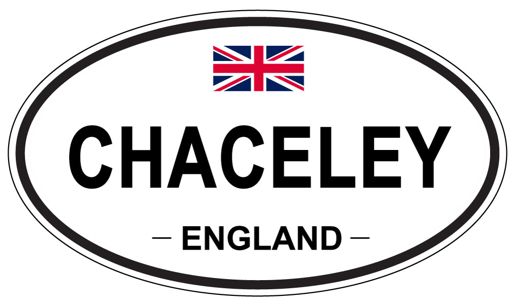 CHACELEY, ENGLAND - Oval Sticker