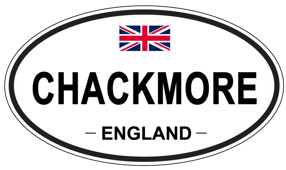 CHACKMORE, ENGLAND - Oval Sticker
