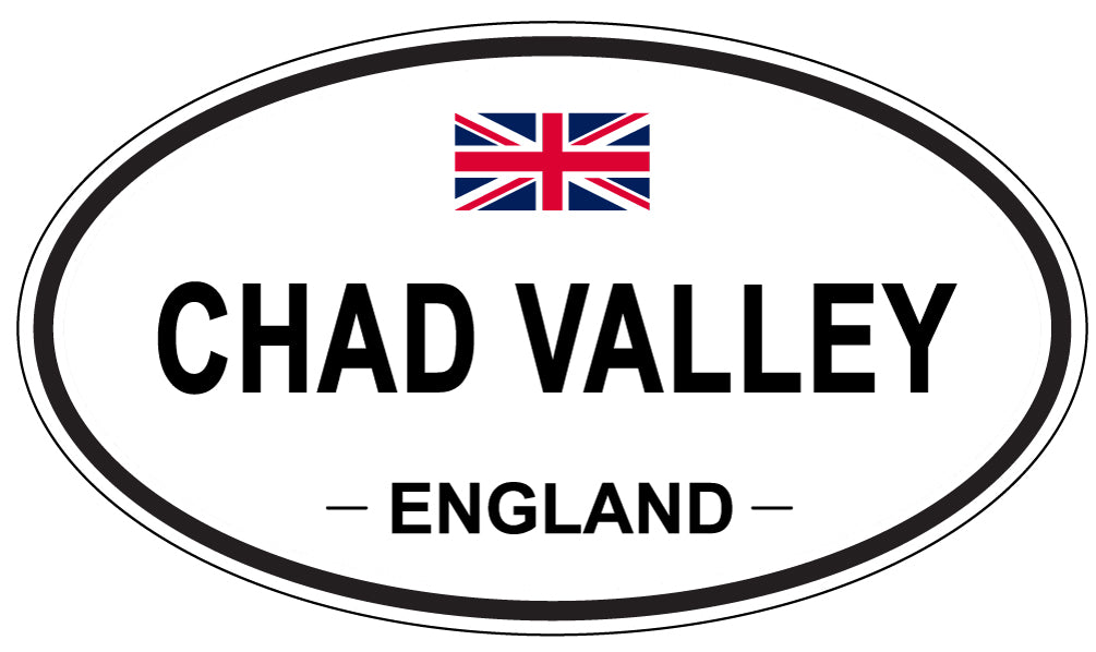 CHAD VALLEY, ENGLAND - Oval Sticker