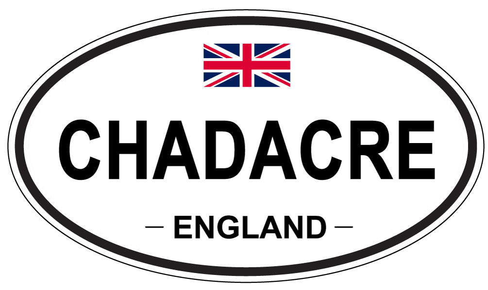 CHADACRE, ENGLAND - Oval Sticker
