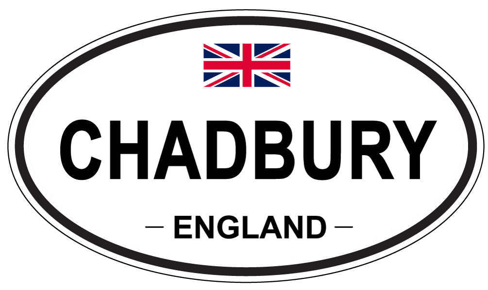CHADBURY, ENGLAND - Oval Sticker