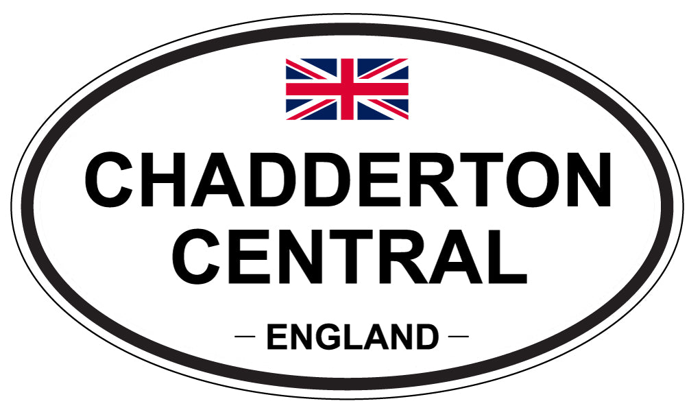 CHADDERTON CENTRAL, ENGLAND - Oval Sticker