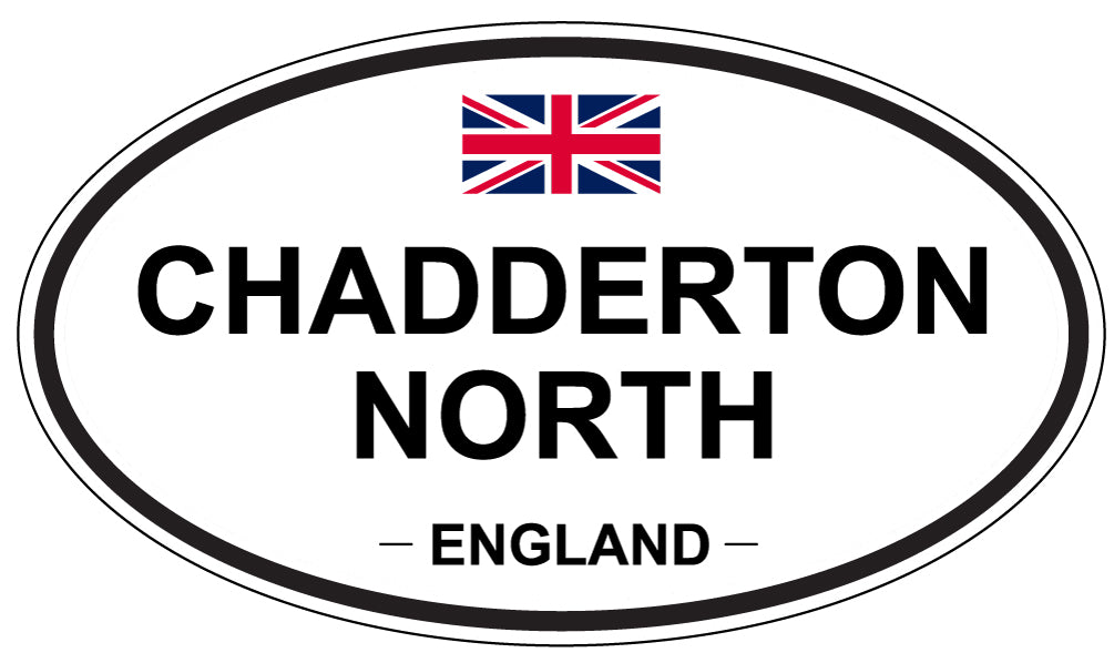 CHADDERTON NORTH, ENGLAND - Oval Sticker