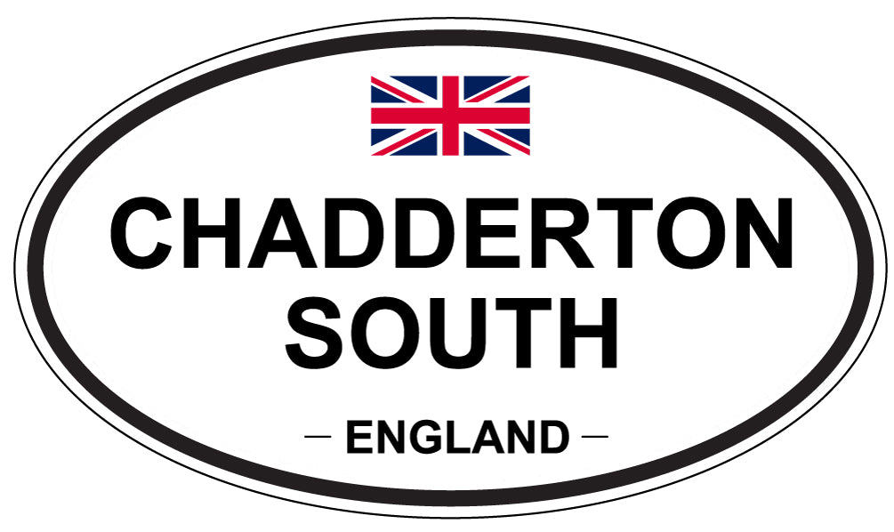 CHADDERTON SOUTH, ENGLAND - Oval Sticker