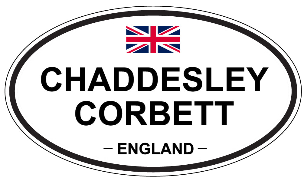 CHADDESLEY CORBETT, ENGLAND - Oval Sticker