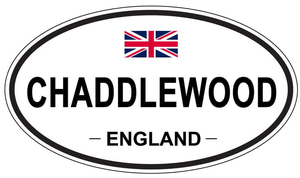 CHADDLEWOOD, ENGLAND - Oval Sticker