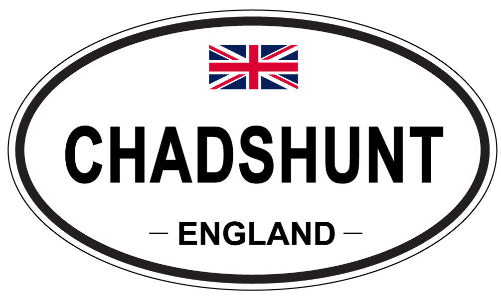 CHADSHUNT, ENGLAND - Oval Sticker