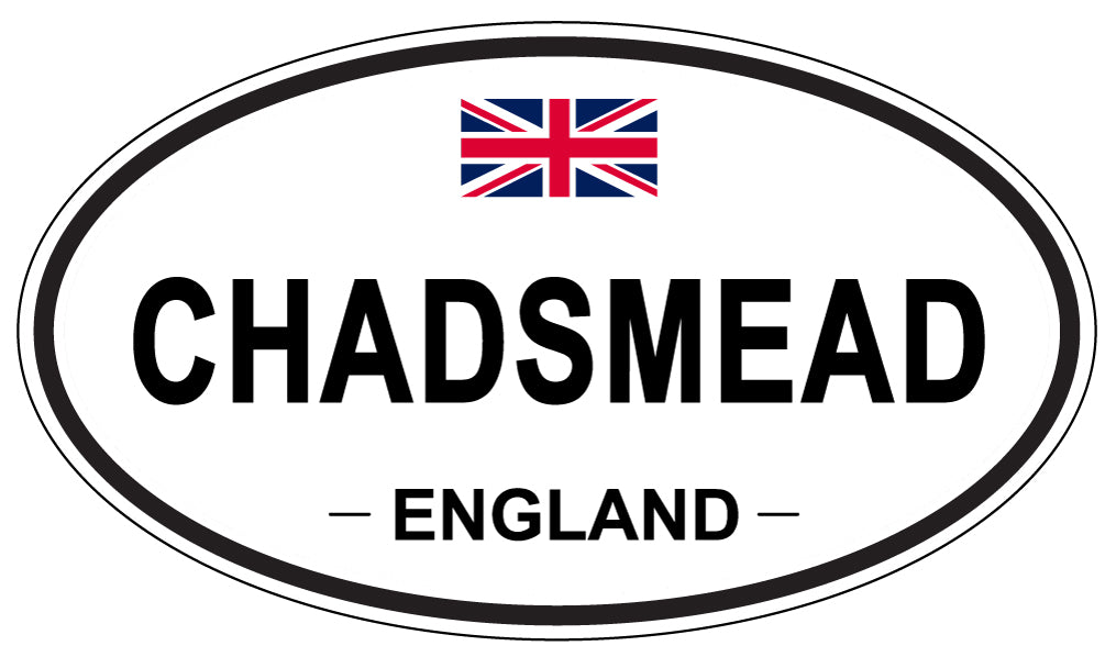 CHADSMEAD, ENGLAND - Oval Sticker