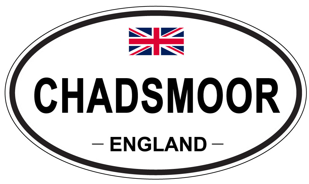CHADSMOOR, ENGLAND - Oval Sticker
