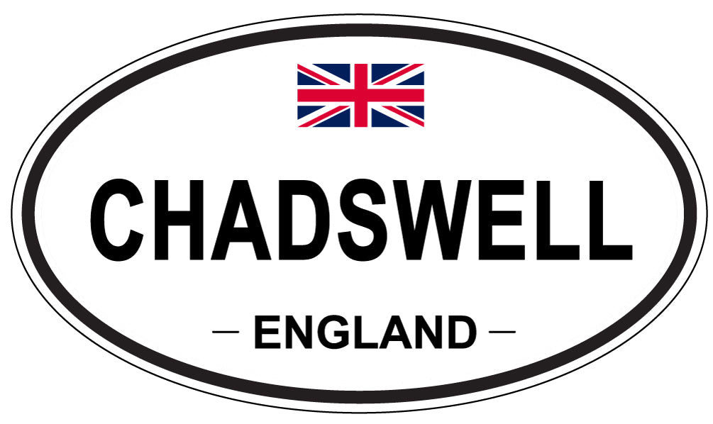 CHADSWELL, ENGLAND - Oval Sticker