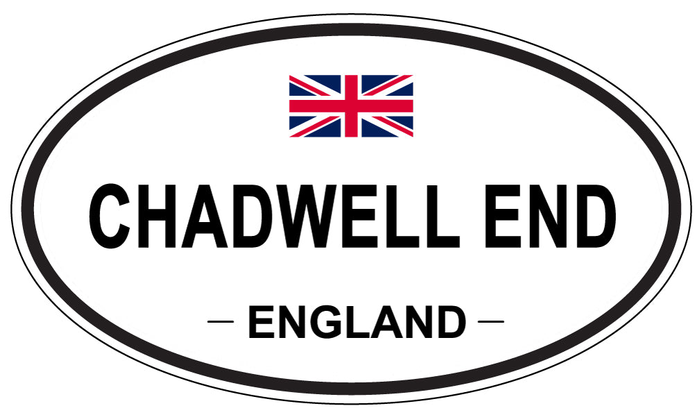 CHADWELL END, ENGLAND - Oval Sticker