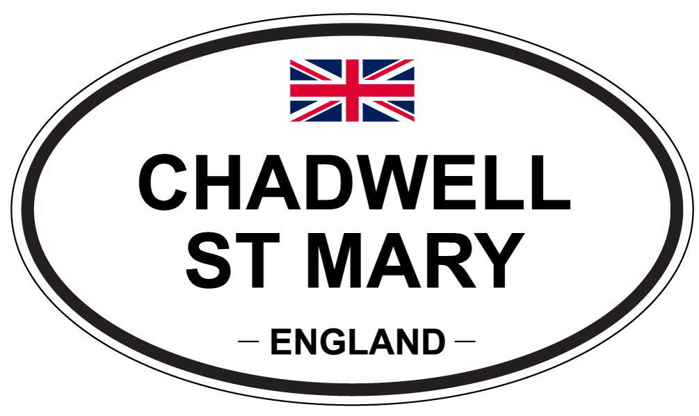 CHADWELL ST MARY, ENGLAND - Oval Sticker