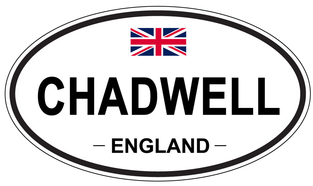 CHADWELL, ENGLAND - Oval Sticker