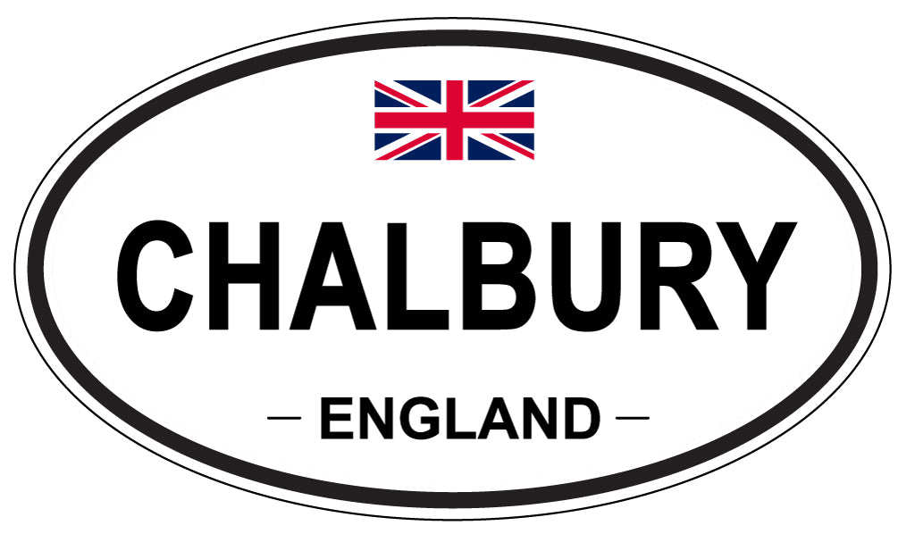 CHALBURY, ENGLAND - Oval Sticker