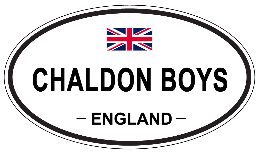 CHALDON BOYS, ENGLAND - Oval Sticker