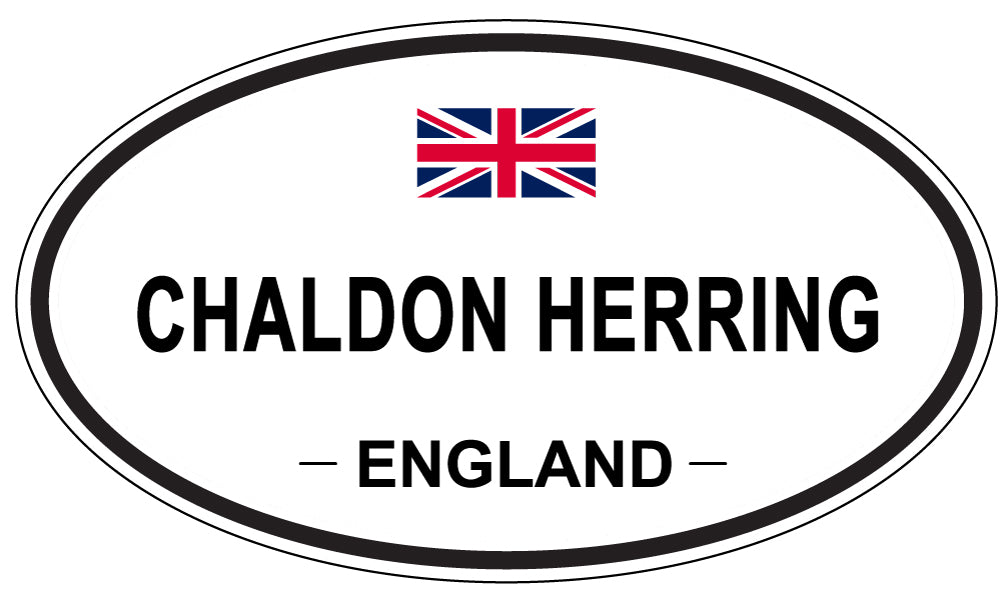CHALDON HERRING, ENGLAND - Oval Sticker
