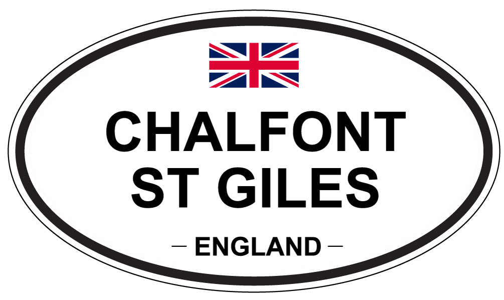 CHALFONT ST GILES, ENGLAND - Oval Sticker