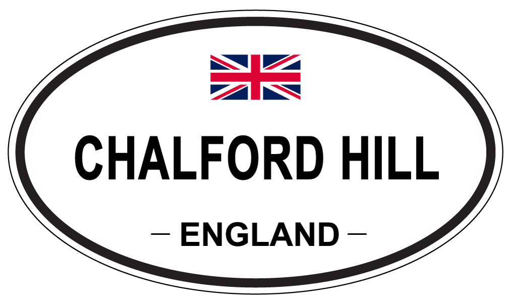 CHALFORD HILL, ENGLAND - Oval Sticker