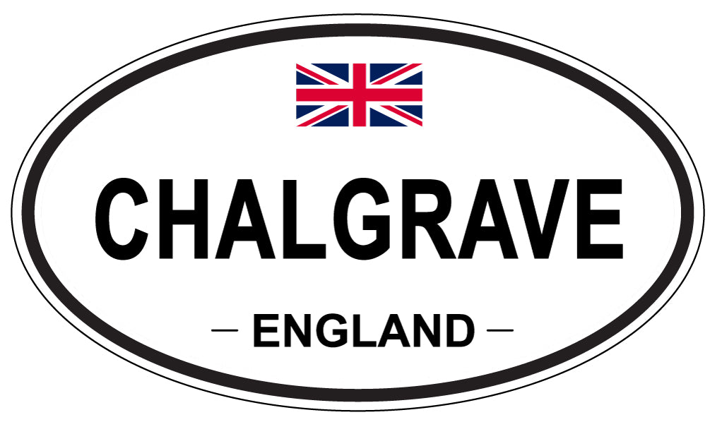 CHALGRAVE, ENGLAND - Oval Sticker