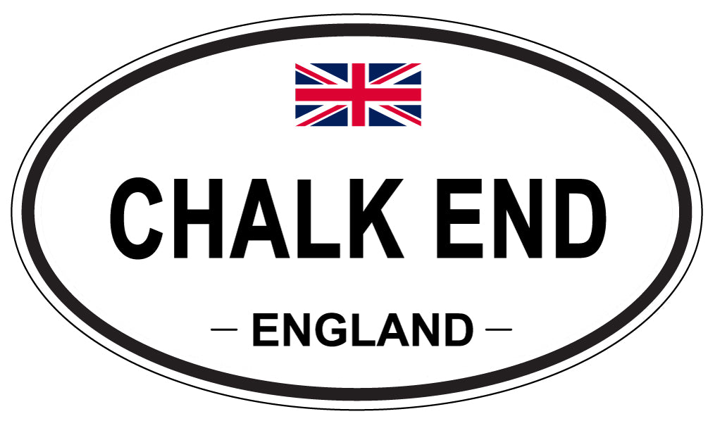 CHALK END, ENGLAND - Oval Sticker
