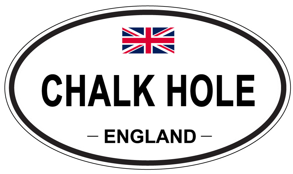 CHALK HOLE, England - Oval Magnet
