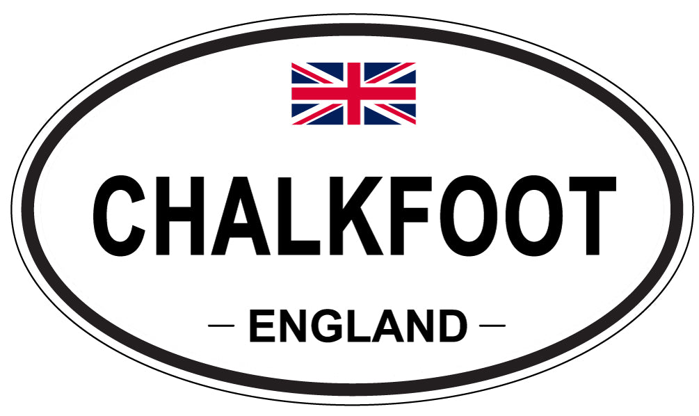 CHALKFOOT, ENGLAND - Oval Sticker