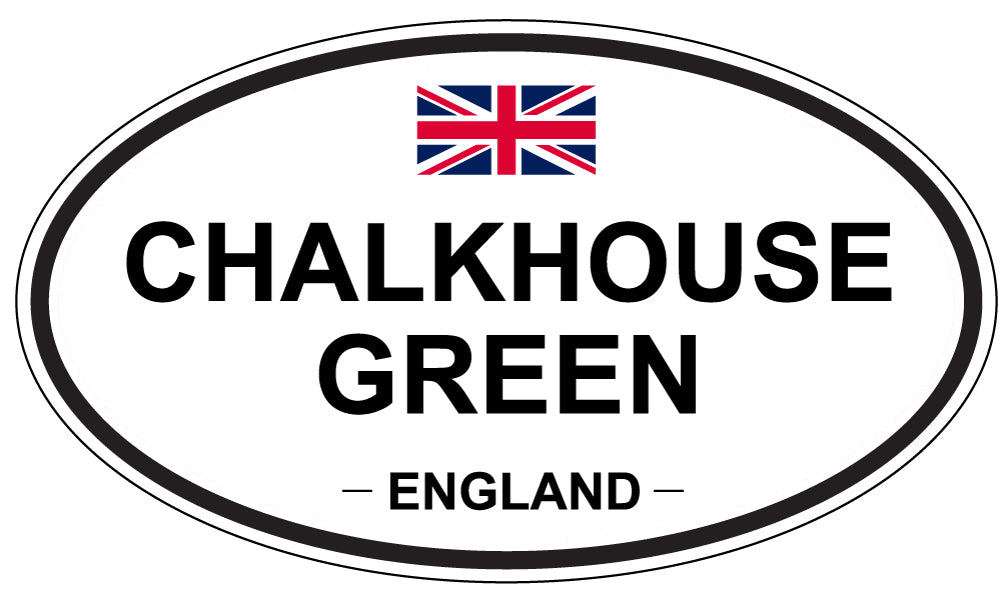 CHALKHOUSE GREEN, ENGLAND - Oval Sticker